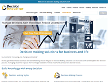 Tablet Screenshot of decision-making-solutions.com